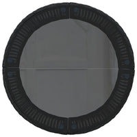 Thumbnail for Gartensofa mit Tisch und Kissen Rund Schwarz Poly-Rattan