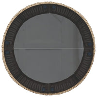 Thumbnail for Gartensofa mit Tisch und Kissen Rund Beige Poly-Rattan