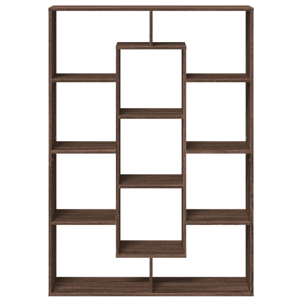 Bücherregal Braun Eichen-Optik 102x29x143 cm Holzwerkstoff