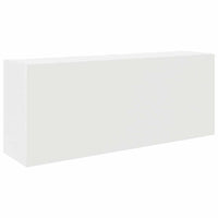 Thumbnail for Bad-Wandschrank Weiß 100x25x40 cm Holzwerkstoff