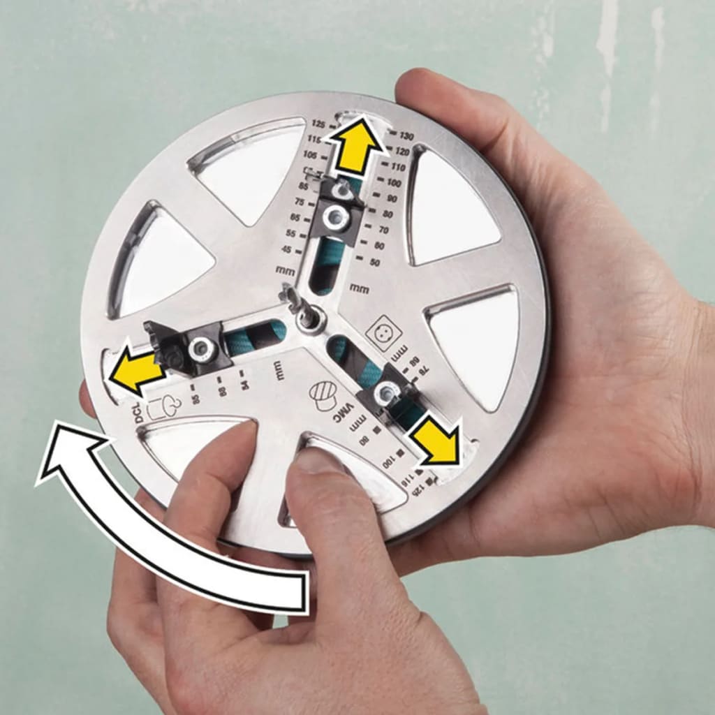 Wolfcraft Einstellbare Lochsäge AH 45-130 30 mm Metall 5978000