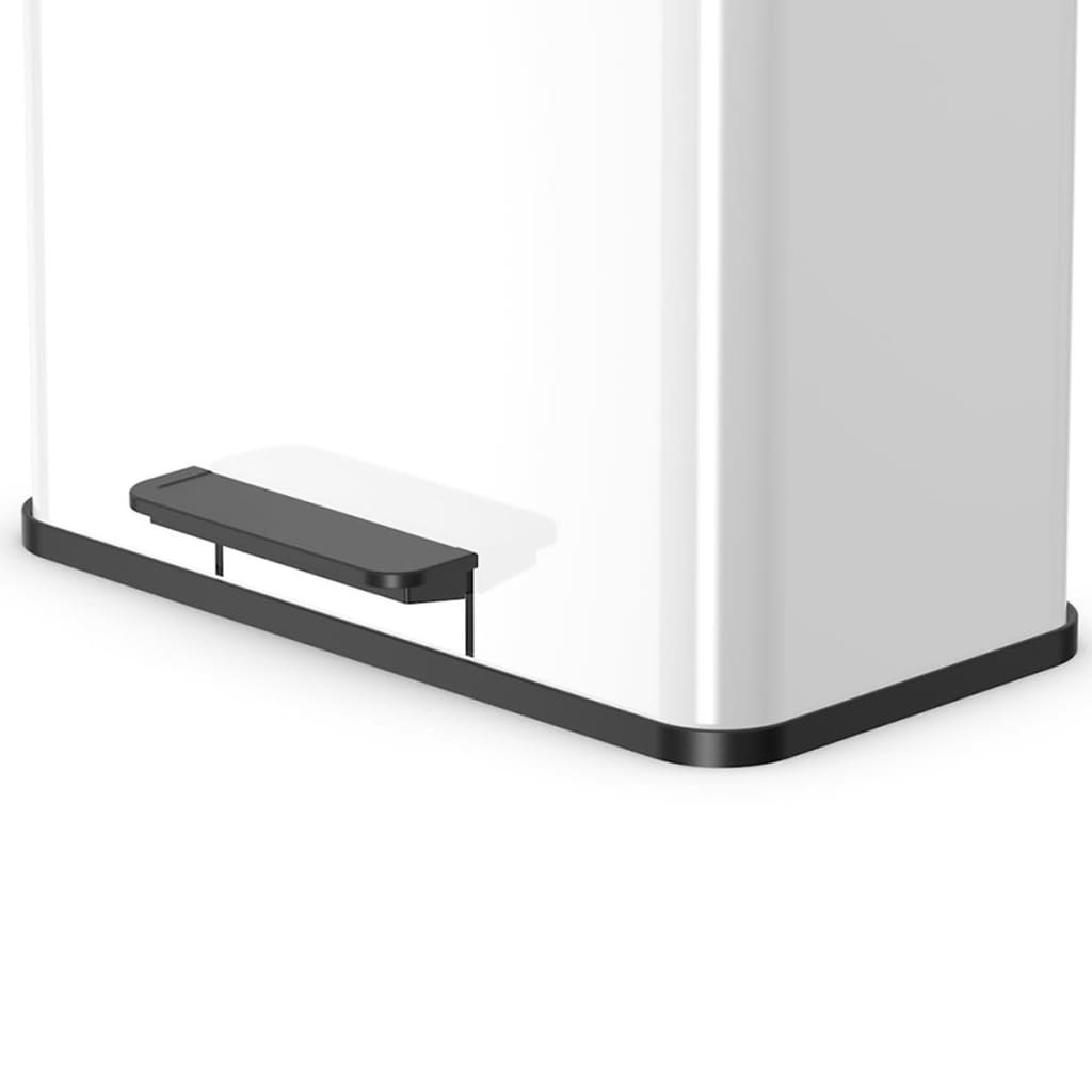 Hailo Tretmülleimer Oko Duo Plus Größe L 17L + 9L Weiß 0630-230