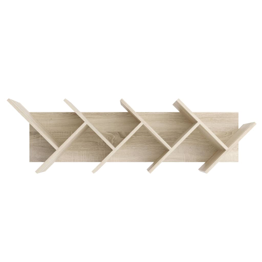 FMD Geometrisches Bücherregal Eiche-Optik