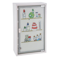 Thumbnail for HI Medizinschrank 30 x 15 x 50 cm Edelstahl