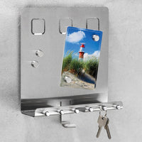 Thumbnail for HI Schlüsselboard mit Memoboard Silbern 28,5x25x8 cm