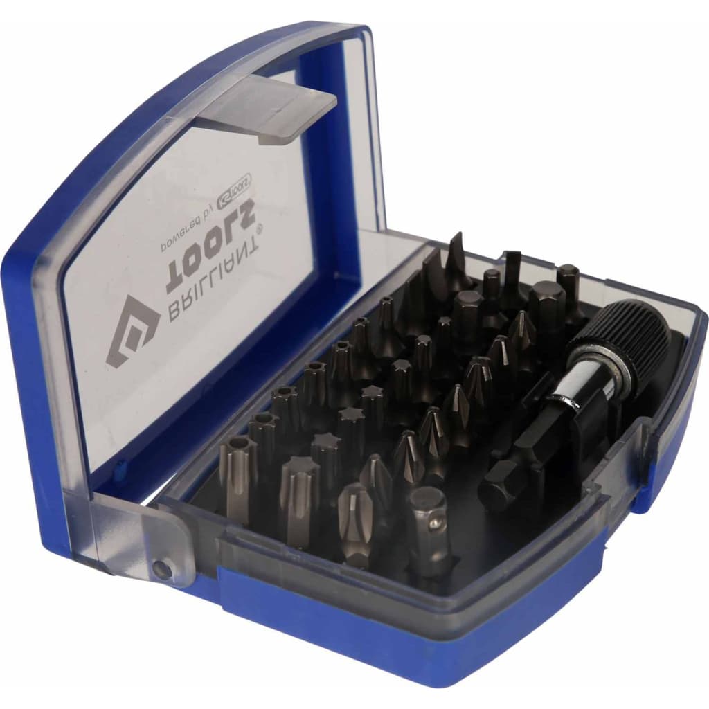 BRILLIANT TOOLS 32-tlg. Schraubendreher-Bitsatz 1/4" Stahl