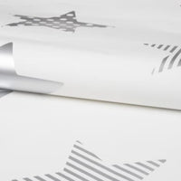 Thumbnail for Kids at Home Tapete Superstar Silbern und Weiß