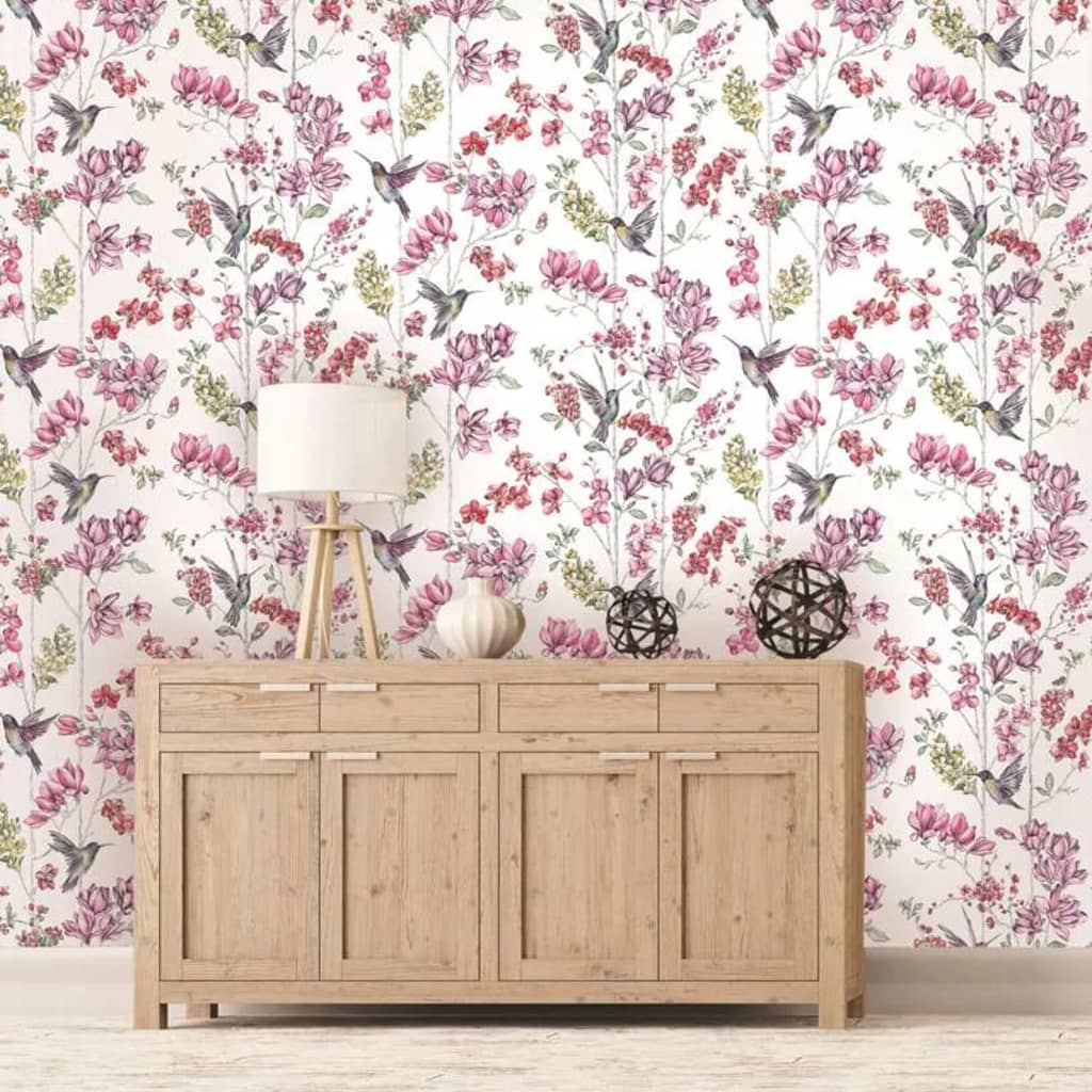 DUTCH WALLCOVERINGS Tapete Kolibri Rosa