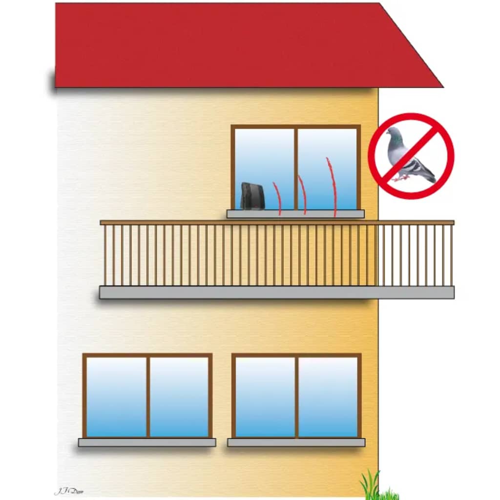 WEITECH Ultraschall-Vogelvertreiber 20-40 m²