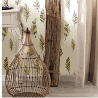 Thumbnail for Urban Friends & Coffee Tapete Federn Weiß und Silbern