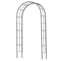 Thumbnail for Nature Gartenbogen Metall 229x38x113 cm Schwarz