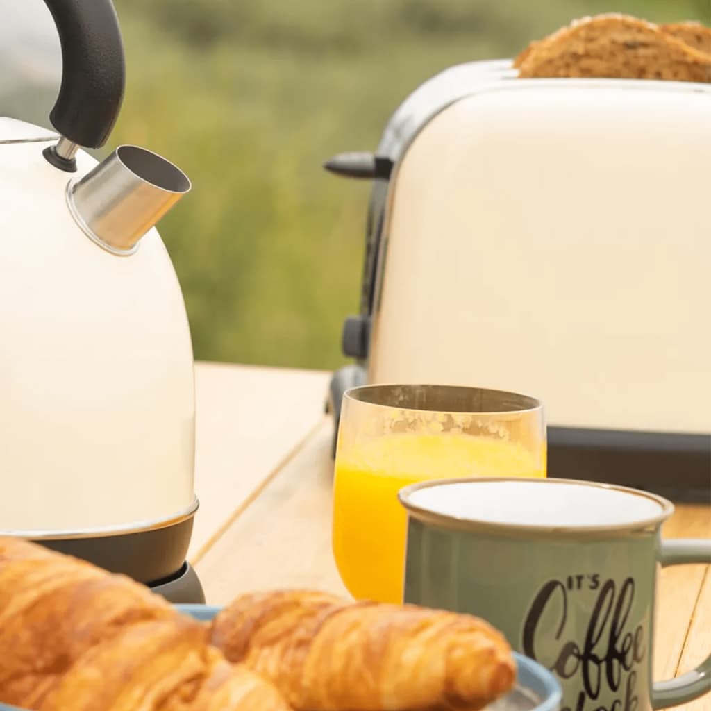 Mestic Toaster MBR-80 Retro 920 W Creme und Schwarz