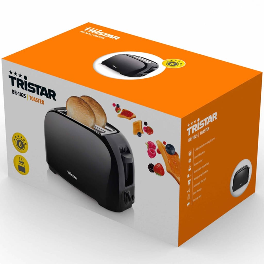 Tristar Toaster BR-1025 800 W Schwarz