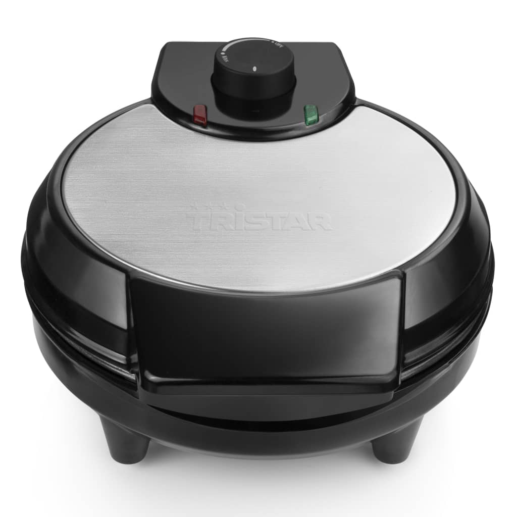 Tristar Waffeleisen WF-1160 700 W 5 Waffeln Schwarz und Silbern