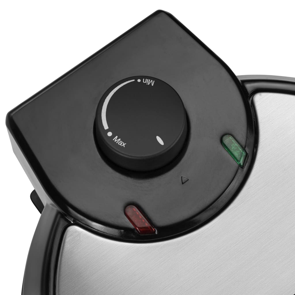 Tristar Waffeleisen WF-1160 700 W 5 Waffeln Schwarz und Silbern