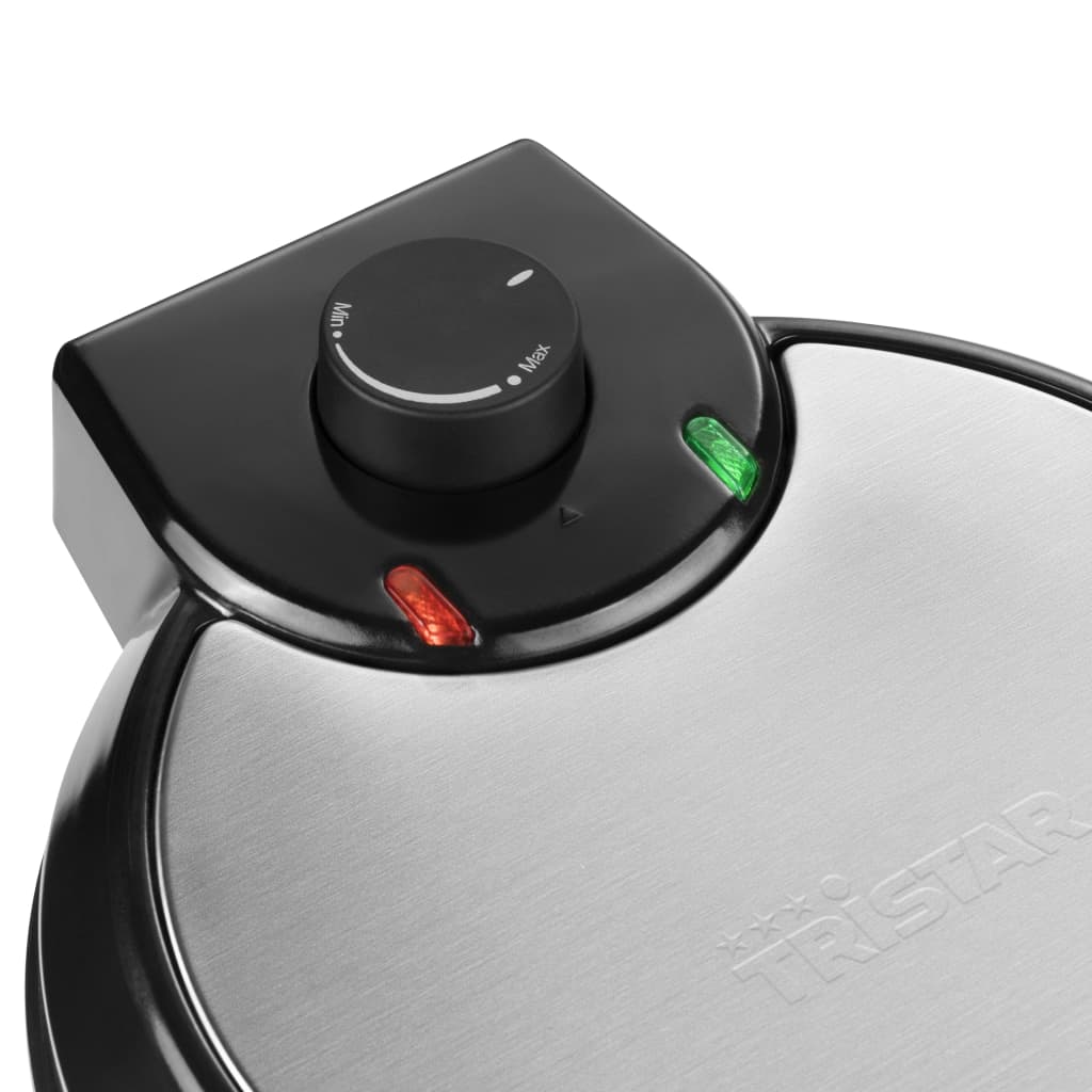 Tristar Waffeleisen WF-1160 700 W 5 Waffeln Schwarz und Silbern