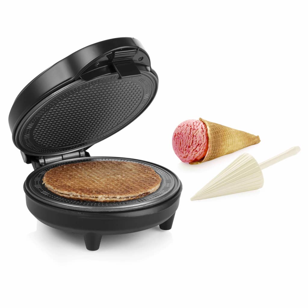 Tristar Eiswaffeleisen 700 W 20 cm Schwarz