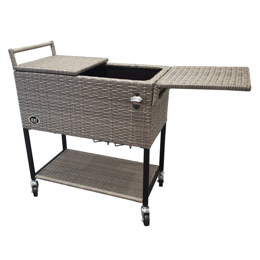 AXI Kühlwagen Country Rattan-Optik 76 L Braun