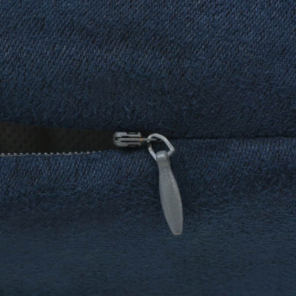 Kissenbezüge 4 Stk. 80x80 cm Polyester Wildleder-Optik Navy