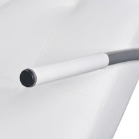 Thumbnail for Chaiselongue mit Kissen Weiß Kunstleder