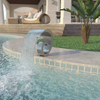 Thumbnail for Pool-Wasserfall Edelstahl 50x30x53 cm Silbern