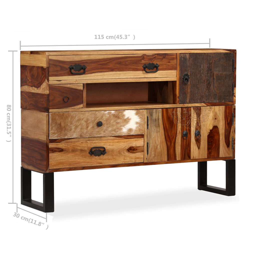 Sideboard Massivholz 115 x 30 x 80 cm