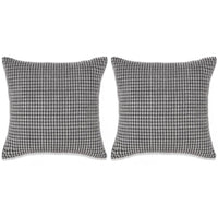 Thumbnail for Kissen-Set 2 Stk. Velours 45 x 45 cm Grau
