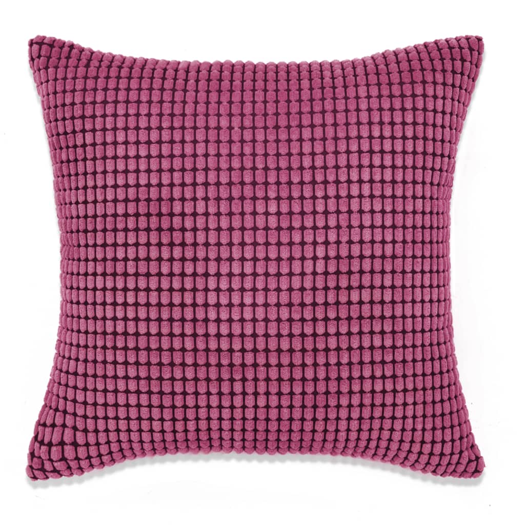Kissen-Set 2 Stk. Velours 45 x 45 cm Rosa