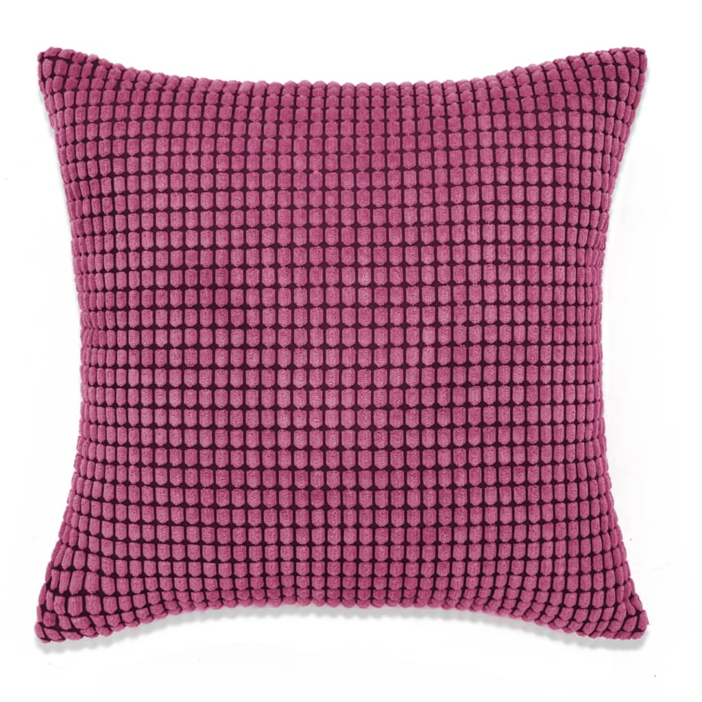 Kissen-Set 2 Stk. Velours 60 x 60 cm Rosa