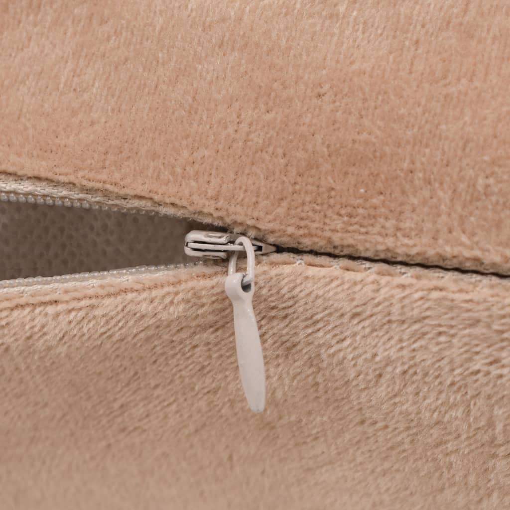 Kissen 2 Stk. Stoff 45x45 cm Beige
