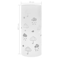 Thumbnail for Regenschirmständer Regenschirm-Motiv Stahl Weiß