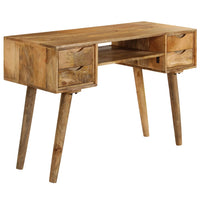 Thumbnail for vidaXL Schreibtisch Massivholz Mango 115×47×76 cm