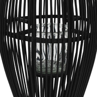 Thumbnail for Hängender Kerzenleuchter Bambus Schwarz 95cm
