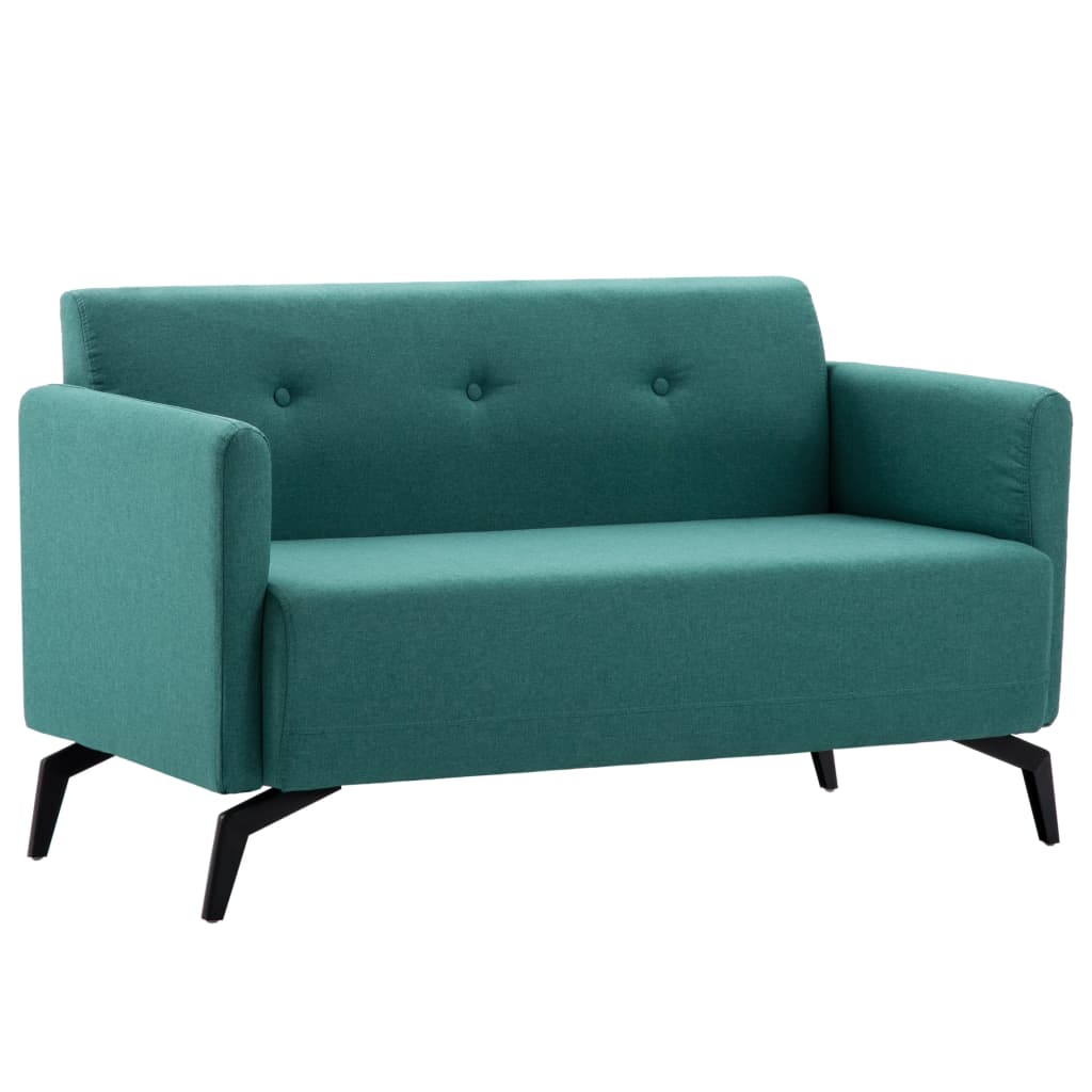 2-Sitzer-Sofa Stoff 115x60x67 cm Grün