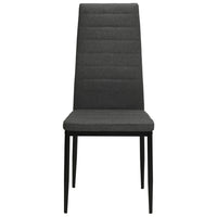 Thumbnail for Esszimmerstühle 6 Stk. Stoff Dunkelgrau