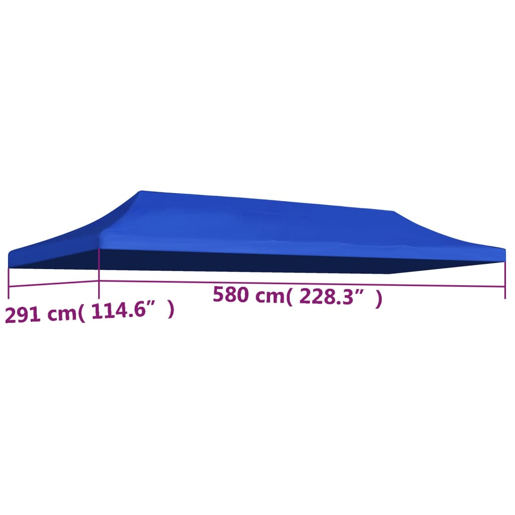 Partyzeltdach 3x6 m Blau