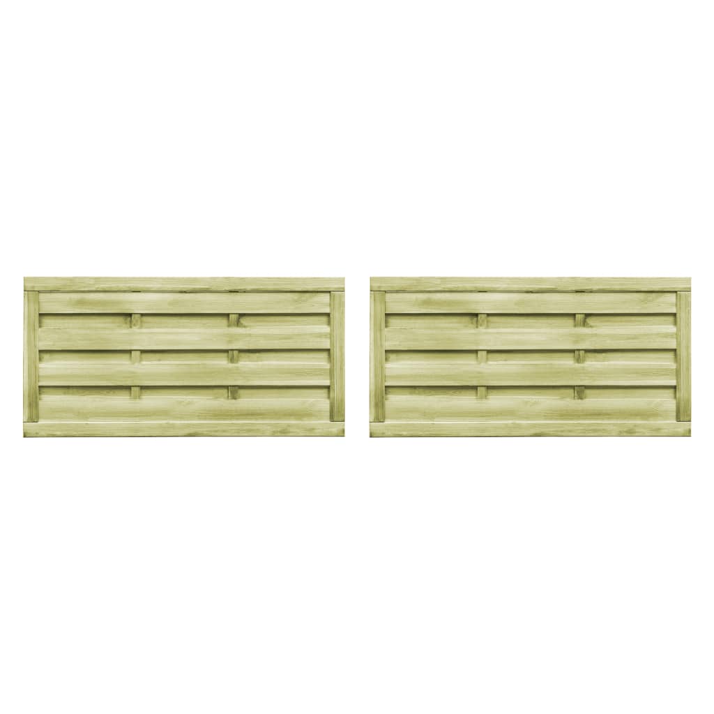 Gartentore 2 Stk. Imprägniertes Kiefernholz 150×75 cm Grün