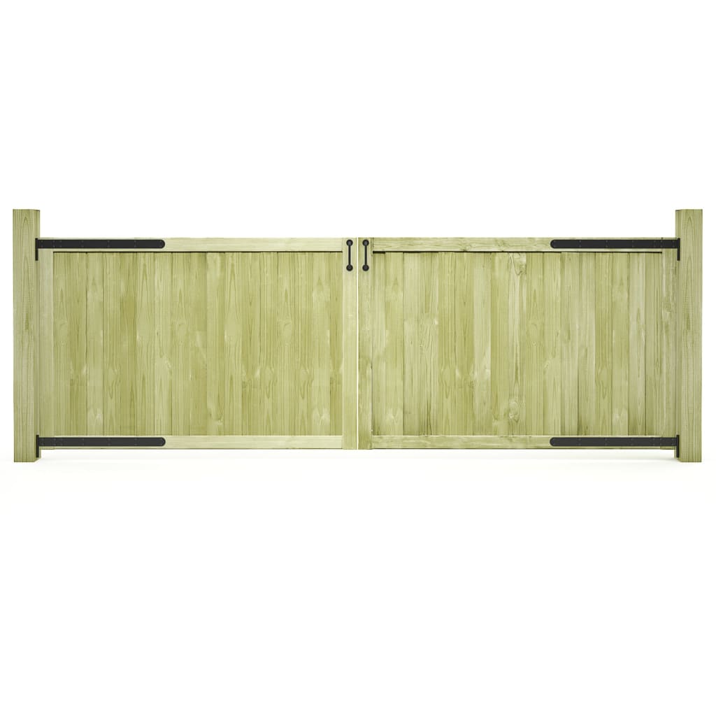 Gartentore 2 Stk. 300 x 100 cm Imprägniertes Kiefernholz