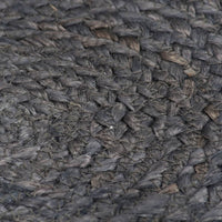 Thumbnail for Tischsets 4 Stk. Uni Dunkelgrau 38 cm Rund Jute