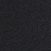 Thumbnail for Tischsets 4 Stk. Uni Schwarz 38 cm Rund Baumwolle