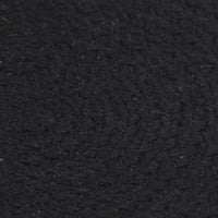 Thumbnail for Tischsets 6 Stk. Uni Schwarz 38 cm Rund Baumwolle