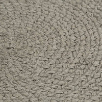 Thumbnail for Tischsets 6 Stk. Uni Grau 38 cm Rund Baumwolle