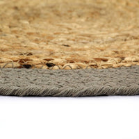 Thumbnail for Tischsets 6 Stk. Natur und Grau 38 cm Jute und Baumwolle