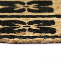 Thumbnail for Tischsets 4 Stk. Schwarz 38 cm Rund Jute