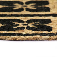 Thumbnail for Tischsets 6 Stk. Schwarz 38 cm Rund Jute