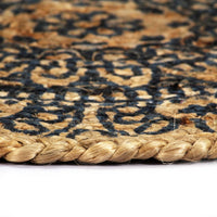 Thumbnail for Tischsets 4 Stk. Dunkelblau 38 cm Rund Jute