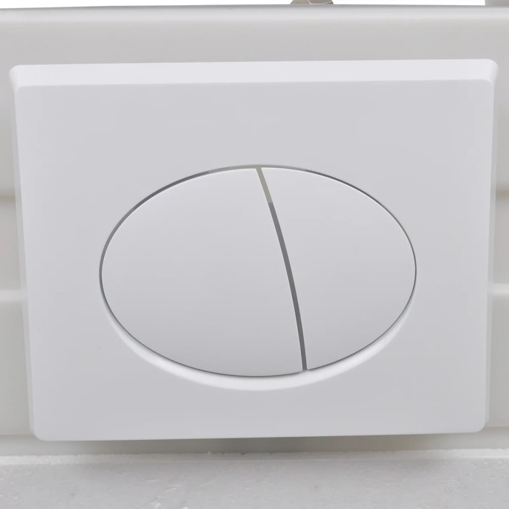 Hänge-Toilette mit Einbau-Spülkasten Keramik Weiß