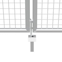 Thumbnail for Gartentor Verzinkter Stahl 415 x 150 cm Silbern