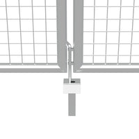 Thumbnail for Gartentor Verzinkter Stahl 415 x 250 cm Silbern