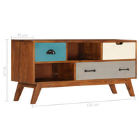 Thumbnail for TV-Schrank mit 3 Schubladen 110 x 35 x 50 cm Akazienholz Massiv